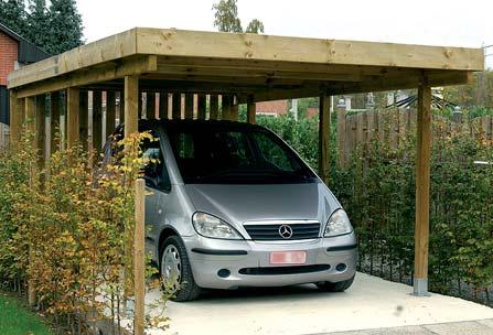 Garaże Osłony samochodowe ogrodowe *Istnieje możliwość zastosowania systemu odprowadzenia wody.