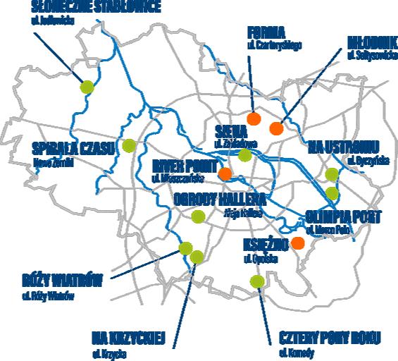 Inwestycje realizowane przez Archicom Inwestycje mieszkaniowe kontynuowane w 2016 r.