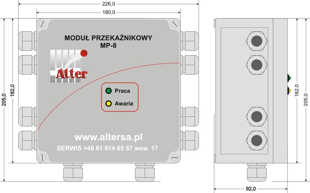 MODUŁ PRZEKAŹNIKOWY MP-8