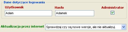 Dodawanie nowego pracownika (3) wpisz nazwę użytkownika wpisz hasło W tym samym kroku wprowadzamy dane logowania i aktualizowania