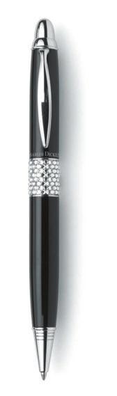 action ball pen with Swarovski crystals in presentation n