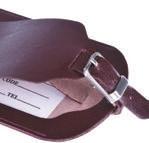 skórzaną klapką Mauro Conti leather luggage tag made of high quality natural