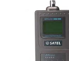 Radiomodemy SATEL Oy Radiomodemy SATELLINE pasmo 868-870 MHz praca w paśmie wolnym (bez pozwoleń) prędkość transmisji: 9600/19200 bps port komunikacyjny: RS232/422/485 zasięg komunikacji do 10 km