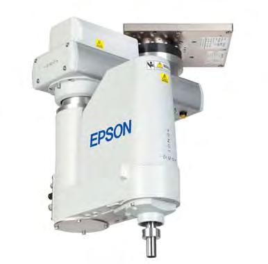 Roboty EPSON Epson SCARA Seria RS brak martwych stref i punktów osobliwych znacząco skrócony czas cyklu wewnętrzne przewody sygnałowe i pneumatyczne Badania prowadzone przez firmę Epson pozwoliły na