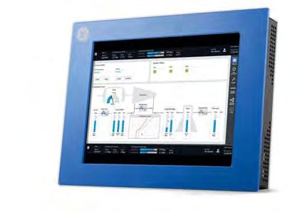 Komputery przemysłowe GE Automation&Controls RXi Monitor STEROWANIE wzmocniona konstrukcja ze stali nierdzewnej duża odporność i wytrzymałość na kurz, wstrząsy, wibracje i wodę front monitora z IP65