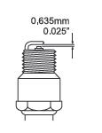 ŚWIECA ZAPŁONOWA 1. Zdejmij przewód ze świecy zapłonowej. 2. Używając odpowiedniego narzędzia wyjmij świecę. 3. Sprawdź odstęp między elektrodami. Prawidłowy powinien wynosić 0.635mm (0.025 ). 4.