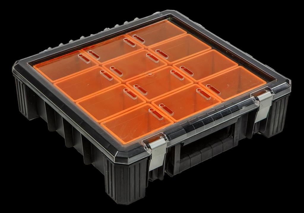 Organizer z kubełkami 40 x 40 x 12 cm 84-130 Organizer, który dzięki super wytrzymałej konstrukcji zapewnia