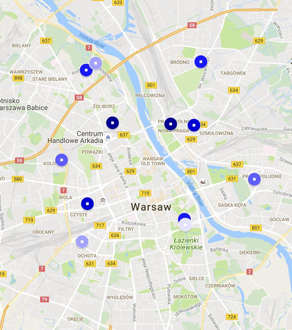 6. Położenie geograﬁczne szkół o największym naborze Szkoły, z których w latach - pozyskano najwięcej studentów Nazwa szkoły Miejscowość Studenci I Liceum Ogólnokształcące im. B.