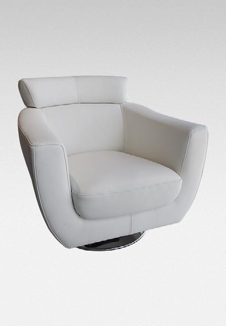 BOSS SALSA Fotel obrotowy - połączenie chromowanej podstawy z opływowym kształtem zadowoli amatorów