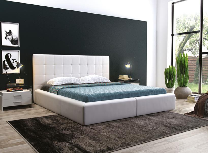 CORSO CORSO to niezwykle eleganckie łóżko z bardzo ciekawym przeszyciem zagłówka.