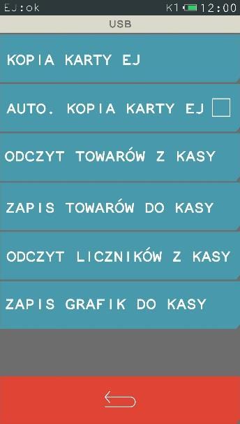 Zamknięcie karty FUNKCJE > FUNKCJE KIEROWNIKA > KOPIA ELEKTRONICZNA > USTAWIENIA KOPII ELEKTRONICZNEJ > ZAMKNIĘCIE KARTY Możliwe jest zakończenie zapisu kopii wydruków na danej karcie tzw.