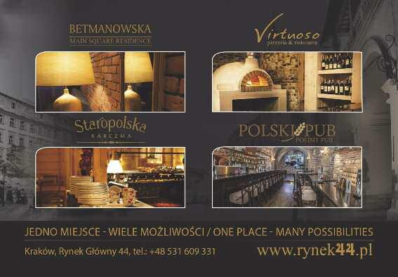 WHERE TO EAT? RESTAURACJE international międzynarodowa Visit its extraordinary interiors with the English bar and its Secession architecture decor.