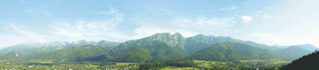 ZAKOPANE SIGHTSEEING ZWIEDZANIE trough the woods which should take no more than 1h. An interesting alternative way down is to follow the trail crossing Gubałówka peak (go left along the road).