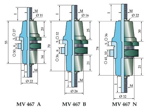 MV 467 MV 604 Wkładka: stal ulepszana Insert : Treated steel Wkładka: stal ulepszana Insert : Treated steel Wytrzymałość na rozciąganie / Tensile Strength [N] Wytrz. na skręcanie / Torsion [Dam.