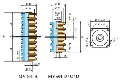 N] [N] MV 604 A 0 MV 467 A 0,5 MV 604 B 0 MV 467 B 2 MV 604 C 0 MV 467 N 6 MV 604 D 0 Napięcie przeskoku (na sucho) Arc-over Voltage Maksymalny prąd pracy / Maximum [kv] operating intensity [A] MV