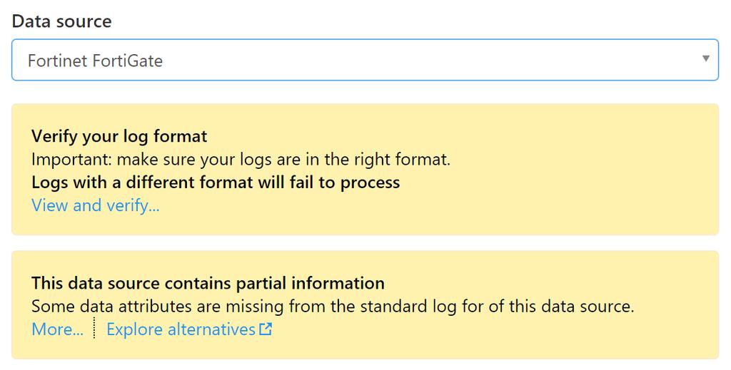 Log Format Compatibility Network traffic logs include a notification/