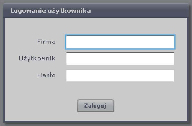 Praca z systemem SMOK WWW. 1.1 Logowanie do systemu. Po uruchomieniu aplikacji pojawi się panel logowania. W tym miejscu należy wprowadzić login firmy, login użytkownika oraz hasło.