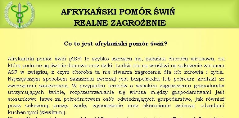 zostało przeszkolonych co najmniej 14 000 osób; Prowadzone są również działania informacyjne (rozdawania ulotek).