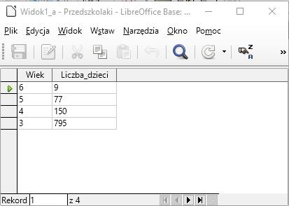 W oknie z rozwiązaniem kliknąć szary prostokąt z lewej strony napisu Wiek (lub nad zieloną strzałką); wybrać Ctrl-C; 22. Uaktywnić plik Przedszkolaki.