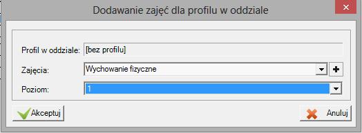 Opisywanie w planie nauczania zajęć odbywanych w grupach Przypadek 1.