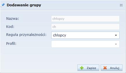 UONET. Jak opisać w planie nauczania zajęcia odbywane w grupach? 5/8 Kliknij przycisk Zapisz. Grupę dziewcząt tworzymy analogicznie. 3.