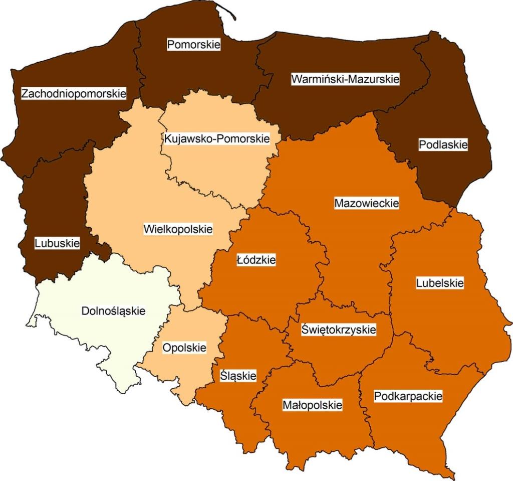 Ocena regionalnego zróżnicowania współzależności czynników przyrodniczych 63 Skupienie I II III IV Rys. 1.