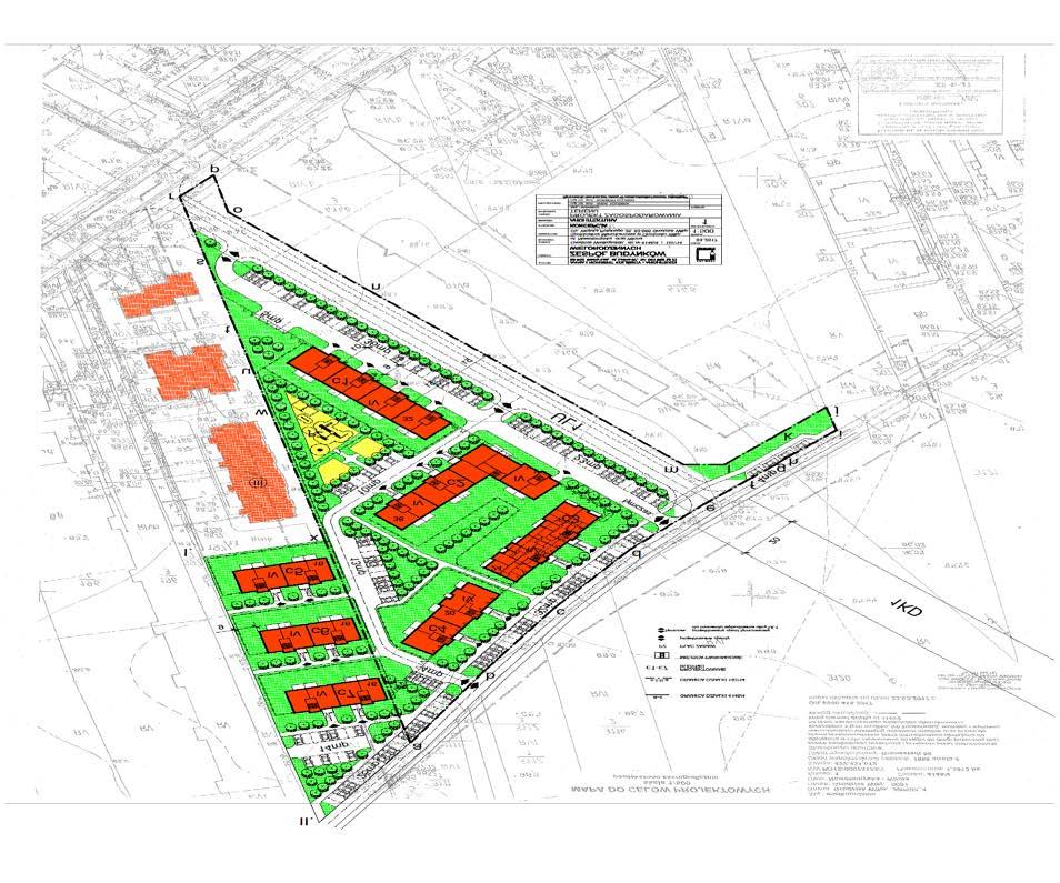 B. PLANOWANE Aktualnie Spółdzielnia posiada koncepcję architektoniczno-urbanistyczną zespołu 7 budynków mieszkalnych wielorodzinnych na działkach nr 4146/4 oraz 197/14 znajdujących się w Grodzisku