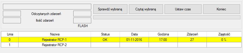 zdarzenia odczytywane w dniu 6 listopada 2016 roku będą zapisywane w pliku o nazwie 20161106.