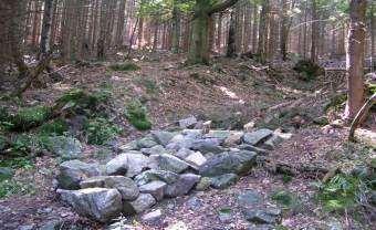 Typowa zabudowa szlaków zrywkowych z wykorzystaniem belek drewnianych (Koncepcja 2008, po prawej N-ctwo Kamienna Góra,