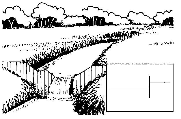 80 Próg drewniany z przelewem Podstawowy budulec to deski z frezem (tzw. własne pióro), grub. 4-5cm, szer. 10-15cm, dł. 1,5-2m, wbite na głębokość co najmniej 0,8-1m. Ścianka musi byś szczelna.