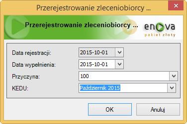 wybrać nazwę Kedu, do którego mają one zostać zapisane.