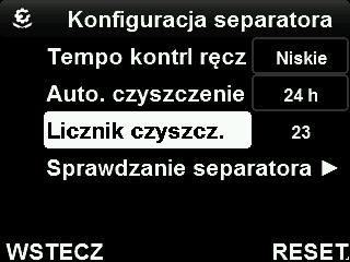 Wybierz opcję Manual Ctrl Rate (tempo kontroli ręcznej), a następnie SELECT (wybierz), aby ustawić prędkość. 9.