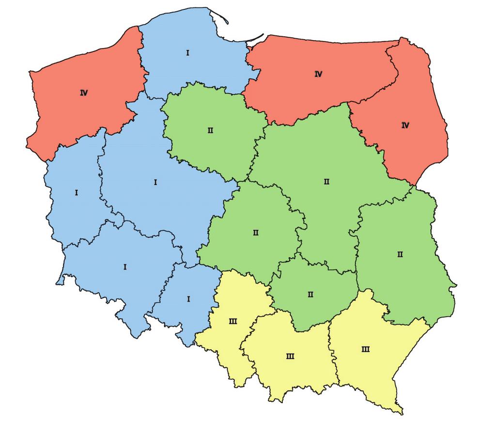 560 Artur Bajerski IV województwa Polski północnej (podlaskie, warmińsko-mazurskie i zachodniopomorskie), które cechuje znaczne zróżnicowanie wewnętrzne typów sieci szkolnej, wśród których większość