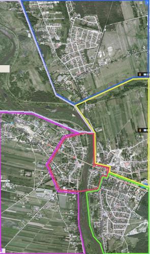 W kolejnym etapie analiz ulice w mieście Sulejów zgrupowano w większe jednostki przy wykorzystaniu metod klasyfikacji terenów miejskich zaproponowanych przez S.Liszewskiego 5.