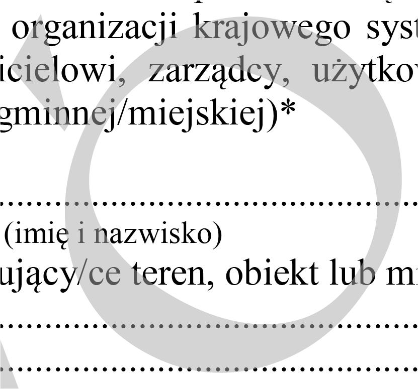 w sprawie szczegółowej organizacji krajowego systemu ratowniczo-gaśniczego (Dz. U. poz.