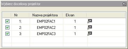 Podłącznie Projektor do Sieci i Projekcj 16 Korzystnie z psk nrzędzi Psek nrzędzi wyświetlny jest n ekrnie komputer po uruchomieniu progrmu EsyMP Network Projection i nwiązniu połączeni z projektorem.