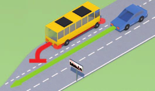 8 TECHNIKI KIEROWANIA POJAZDAMI Kierujący pojazdem, gdy zbliża się do oznaczonego przystanku autobusowego (trolejbusowego) na obszarze zabudowanym, jest obowiązany zmniejszyć prędkość, a w razie