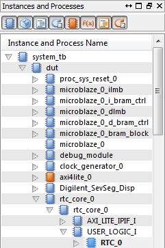 Proszę dodać do okna przebiegów sygnały BCDHourOut, BCDMinOut oraz BCDSecOut.