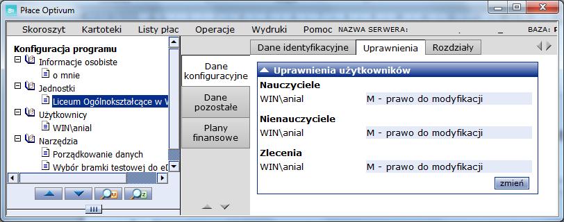 12 Materiały dla uczestnika szkolenia W sytuacji, gdy płatnikiem jest inna niż definiowana jednostka, na przykład typu ZEASz, wtedy należy dodać i opisać jednostkę ZEASz (Skoroszyt/ Konfiguracja