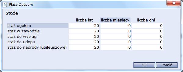 24 Materiały dla uczestnika szkolenia Na ekranie pojawi się kolejny formularz, który służy do wprowadzania danych