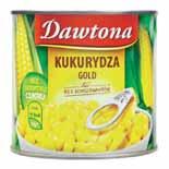 - 3,56 zł 4 opak. - od 4,24 zł do 7,42 zł 4W CENIE 3 1 OPAK. Kukurydza konserwowa DAWTONA 340 g koszt 1 kg - 4,97 zł 1 69 1 19 0 89 OPAK. OPAK. 4 OPAK.