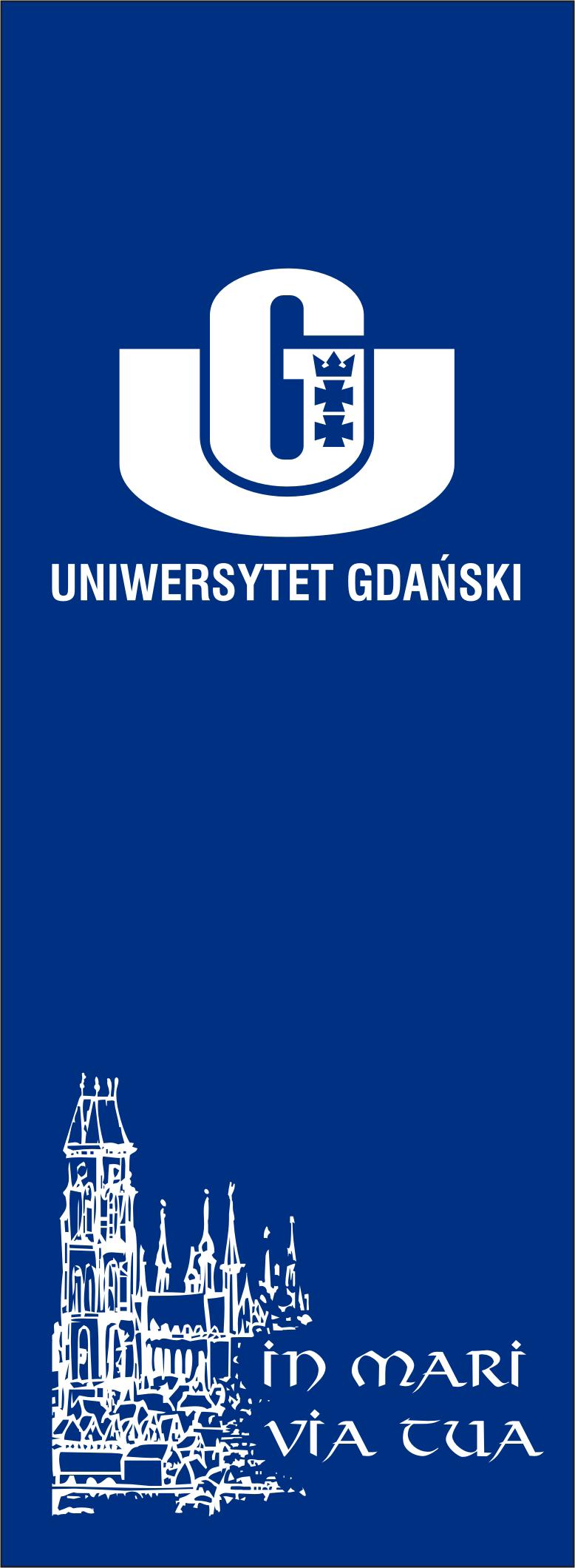 Załącznik nr 2 - Wzory sztandaru i flagi Uniwersytetu Gdańskiego FLAGA