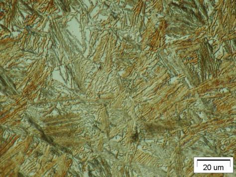 ARCHIWUM ODLEWNICTWA a b c Rys.2. Mikrostruktura żeliwa hartowanego izotermicznie w temperaturze 350 o C i wyżarzonego w temperaturze 300 o C: a 0h, b 480h i c 1000h, Fig.2. The microstructure of iron isothermaly quenched at the temperatur 300 o C and aged at the temperature 250 o C: a 0h, b 480h and c 1000h Rys.