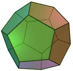 3. Konstrukcj dwunstościnu foremnego Ścin dwunstościnu foremnego są pięciokątmi.