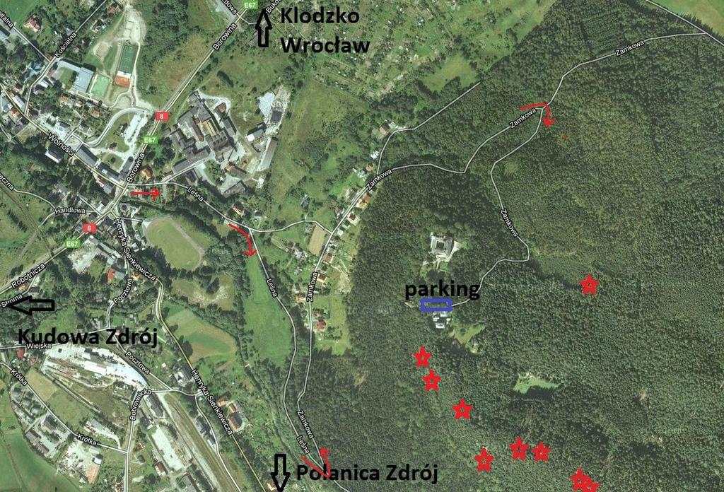 Dojazd i dojście: Do Szczytnej dojedziemy najprościej kierując się w stronę Kudowy Zdrój, krajową 8. Z Kłodzka odległość wynosi ok. 17 km.