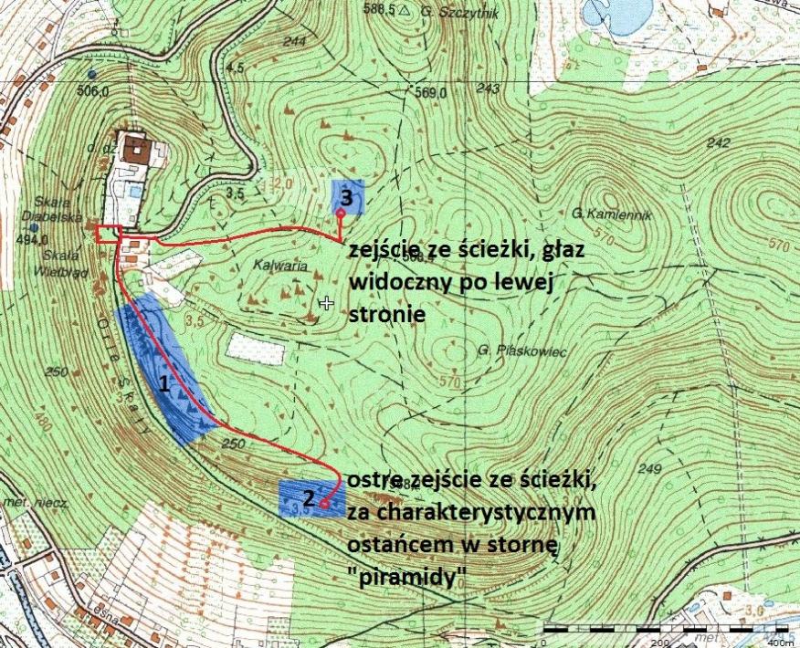 Na drugim skrzyżowaniu(pierwsze widoczne na mapie jest nieprzejezdne), skręcamy w lewo w ulicę Zamkową, na której trzymamy się prawej strony. Po paru minutach jazdy jesteśmy na miejscu.