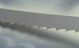 Piły taśmowe Piły taśmowe Bandsaw blades Ленточные пилы Bandsägemaschinen Pásové píly aluminia m42 67/68 HRC Piła ta oferuje o 50% większą żywotność oraz o 30% wyższą szybkość skrawania w porównaniu