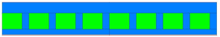 14. Wartość współczynnika U dla przekroju B-B elementu Prince Blok Na Rys. 13 przedstawiono schemat obliczeniowy oraz wyniki obliczeń wykonane w programie THERM Rys. 13. Schemat obliczeniowy i wydruk wyników z programu THERM U B-B = 0,192 W/m 2 K 15.