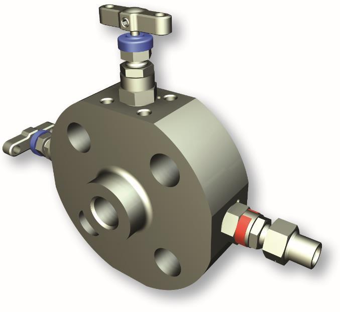 Standardowe materiały to: stal nierdzewna ASTM A182 F316/F316L, stal węglowa ASTM A350 LF2/A105 i Duplex ASTM A182 F51.