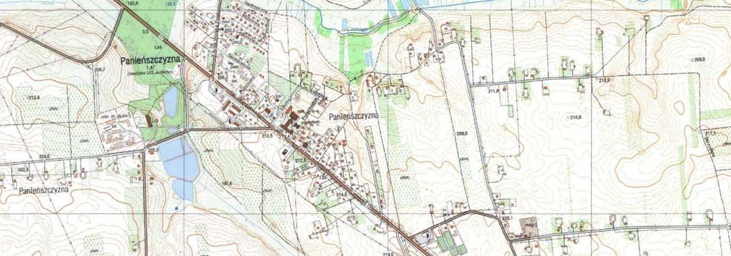 PLAN ORIENTACYJNY SKALA 1:2 Budowa chodnika dla pieszych w pasie drogi wewnętrznej ozn. Nr ewid.